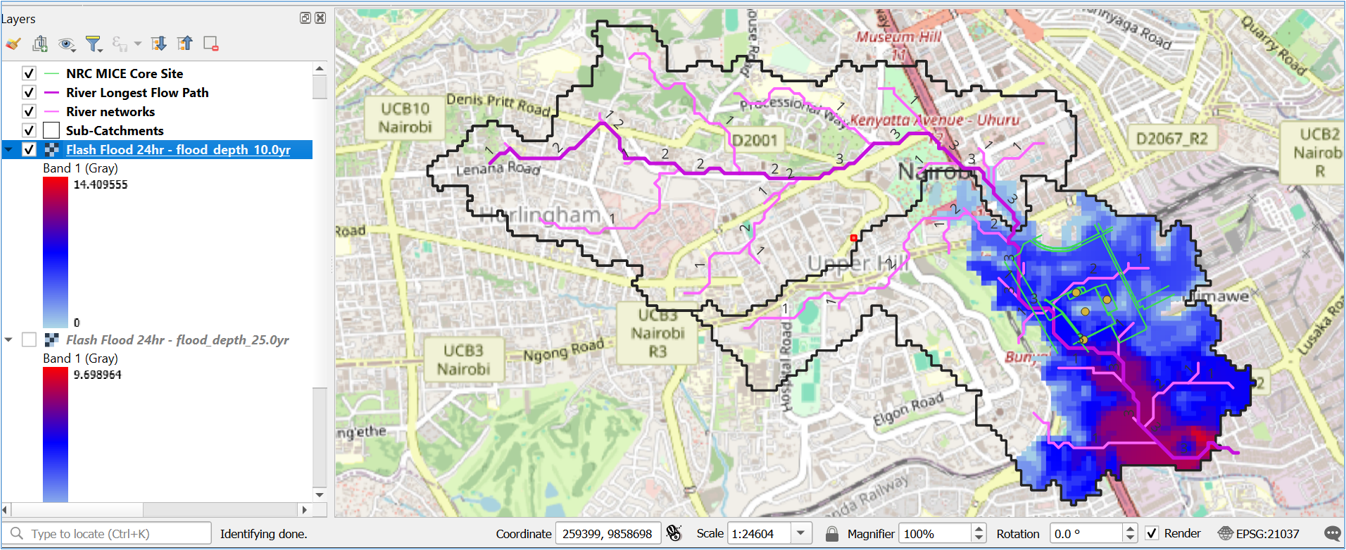 Feb-May 2026 Seasonal Rains - 10 Year Flood Depth