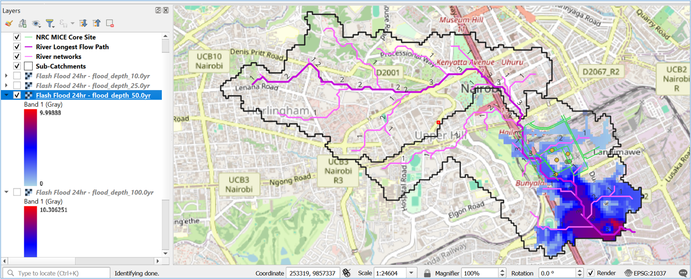 Feb-May 2026 Seasonal Rains - 50 Year Flood Depth
